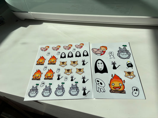 Ghibli sticker sheets