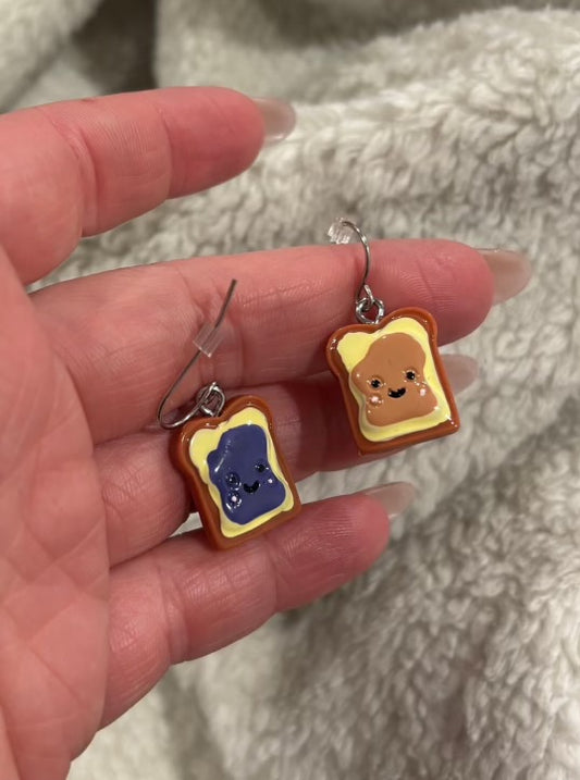 Peanut butter and Jelly earings